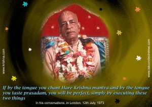 Srila Prabhupada prasadam quote